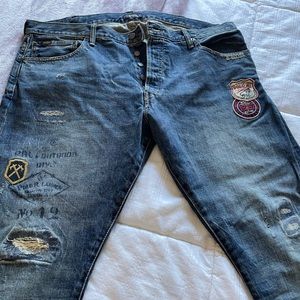 Ralph lauren slim patch jeans